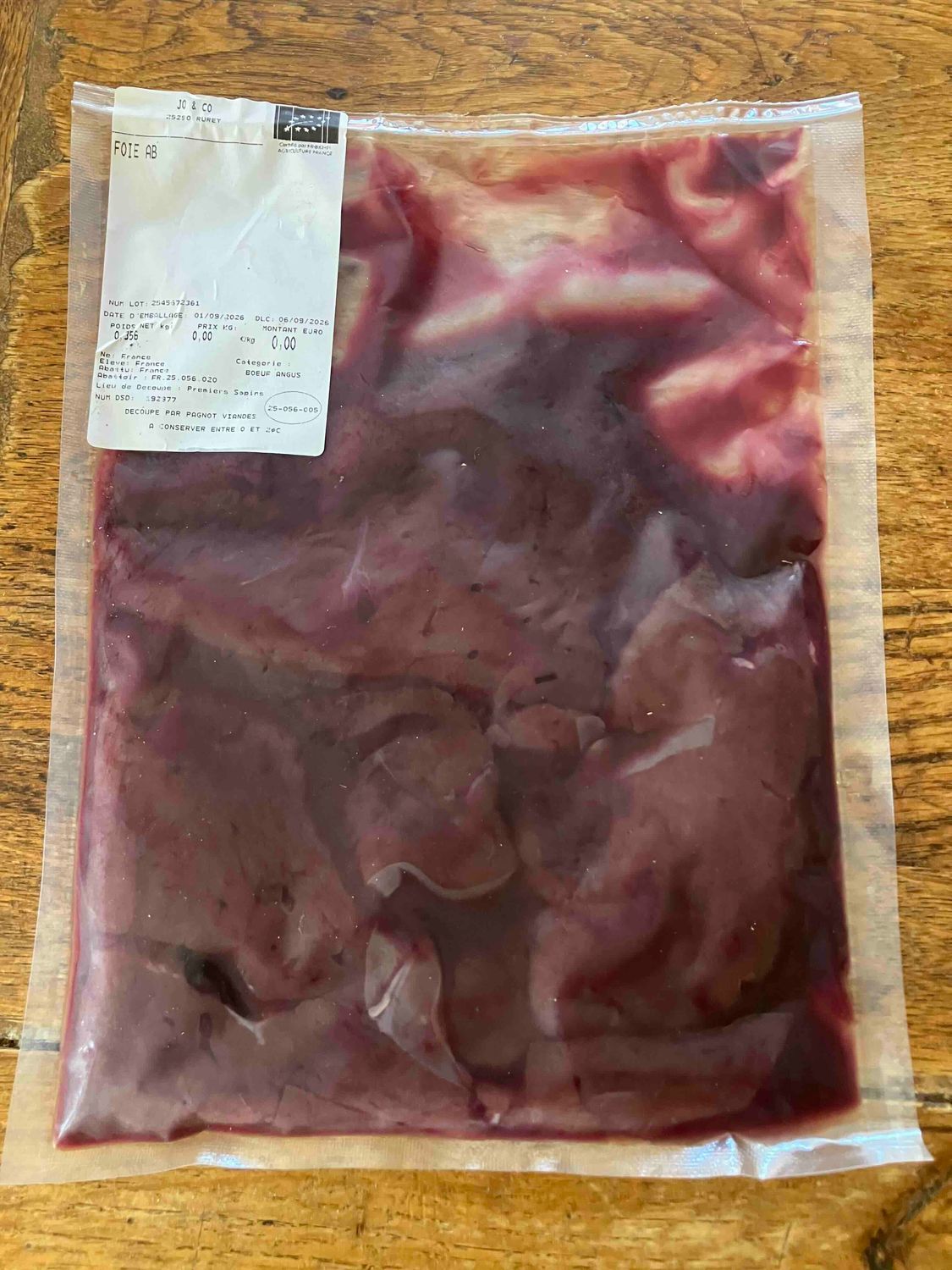 Foie de boeuf