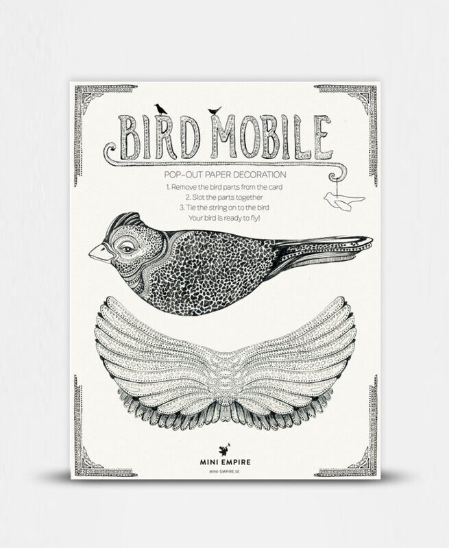 Pop out card Bird