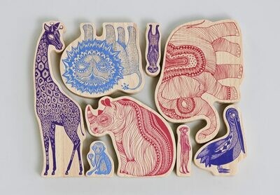 Africa Wooden animals