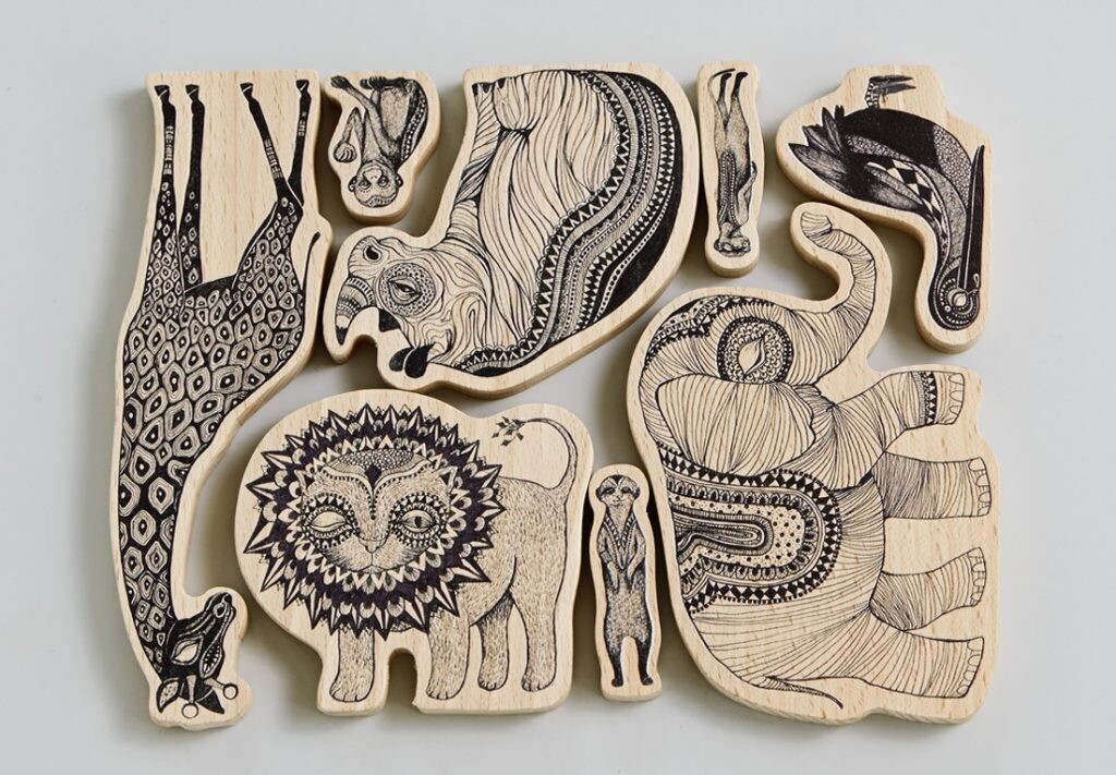 Africa Wooden animals