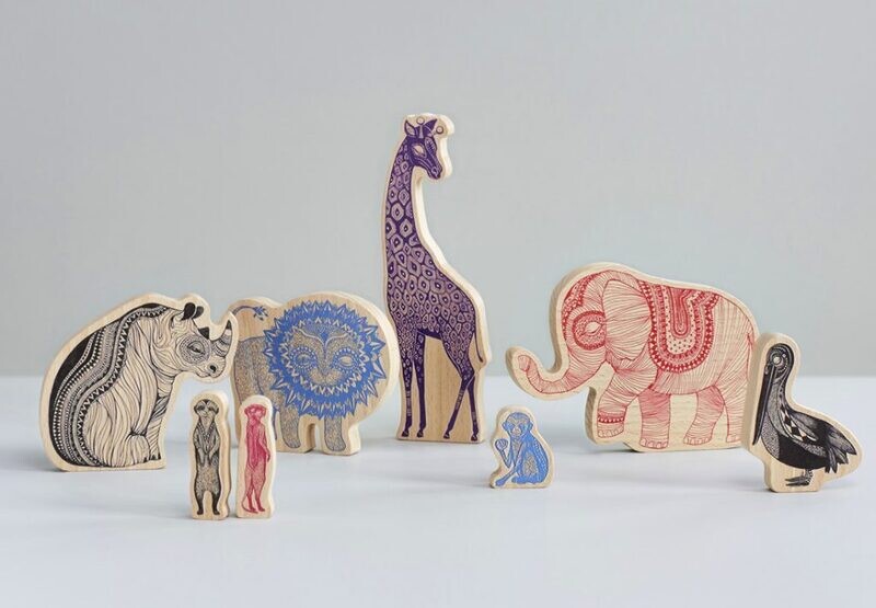 Africa Wooden animals