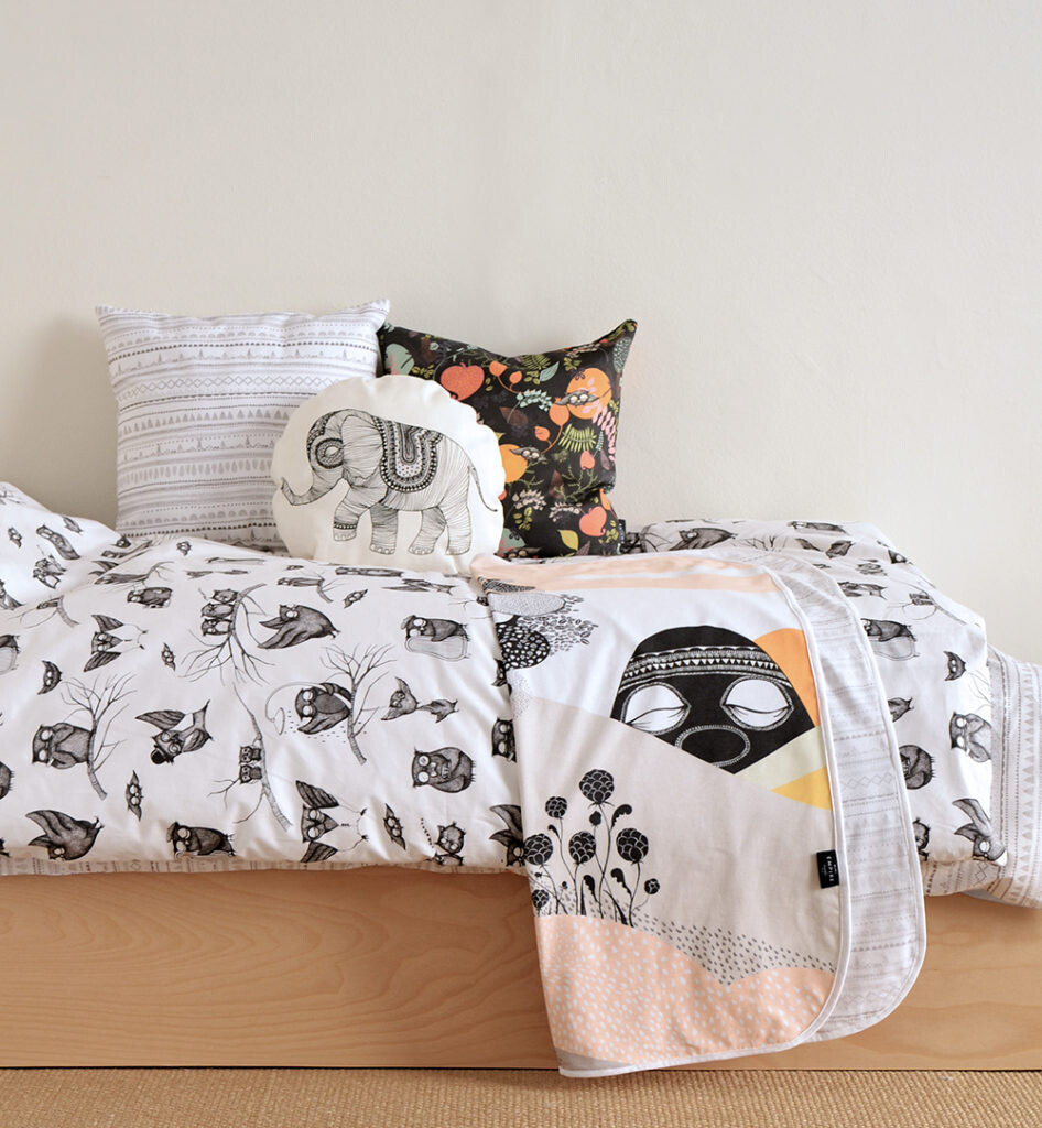 Cushion cover Forest night
