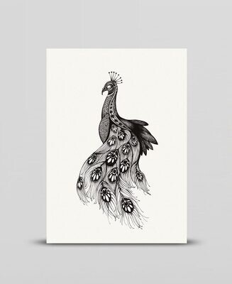 Mini print Peacock