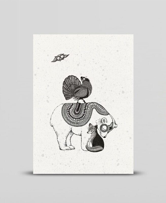 Mini print Woodland