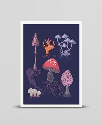 Mini print Fungi
