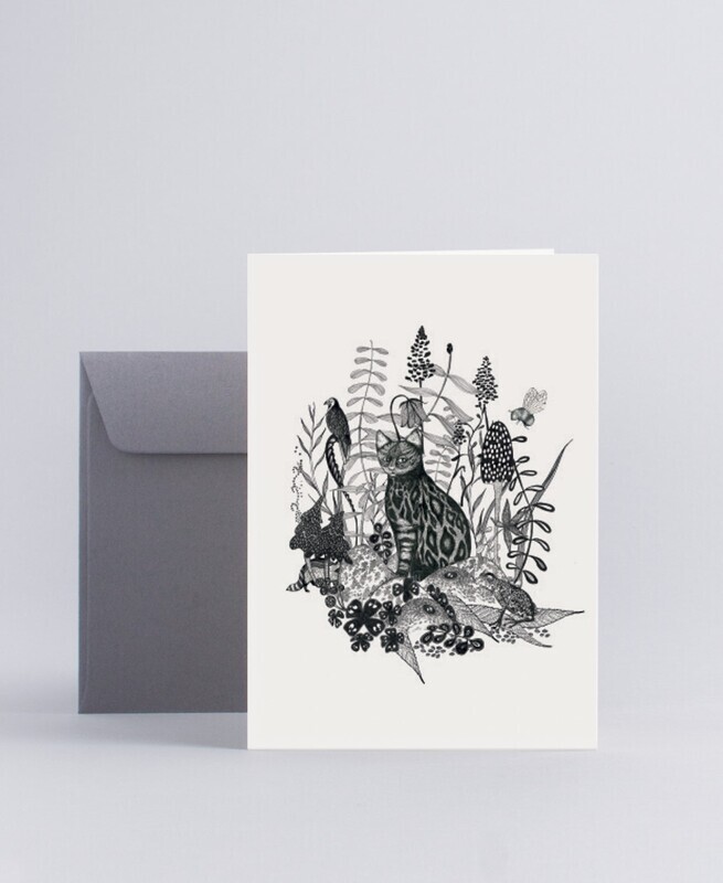 Folded card In the field