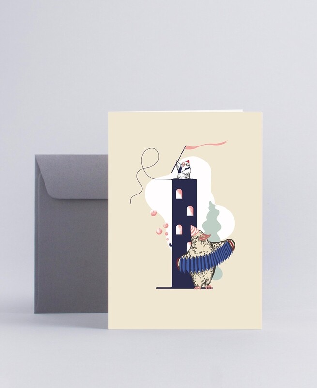 Folded card Happy one