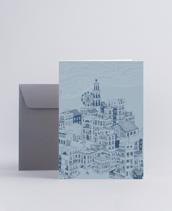 Folded card Mi barrio