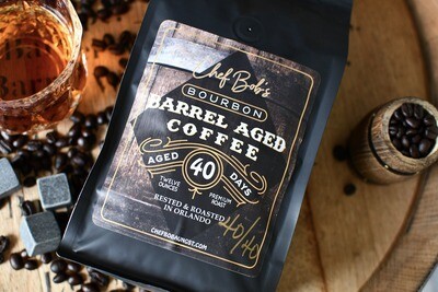 Chef Bob's Bourbon Barrel Aged Coffee Chef Bob's Bourbon Barrel Aged Coffee