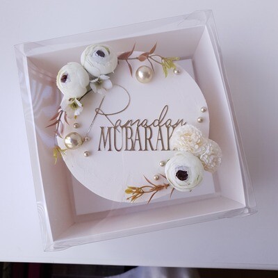7" Clear Lid White Box (pack of 10)