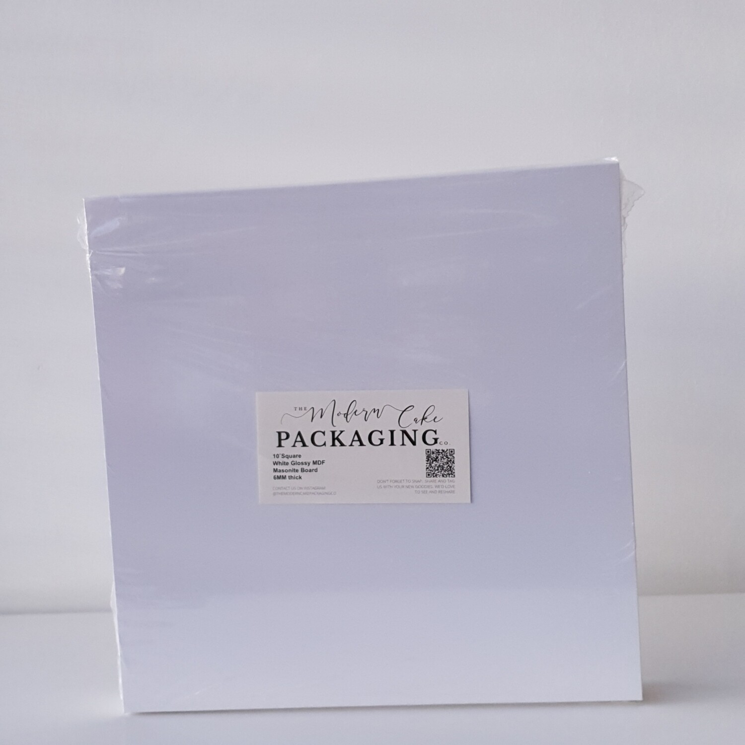10&quot; Premium White Masonite Square Boards 6mm (pack of 5)