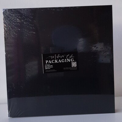12&quot; Premium Black Masonite Square Boards 6mm (Pack of 5)
