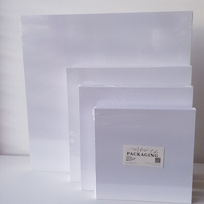 20" Premium White Masonite Square Board 10mm