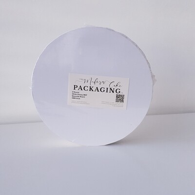 8&quot; Premium White Masonite Round Boards 6mm (Pack of 5)