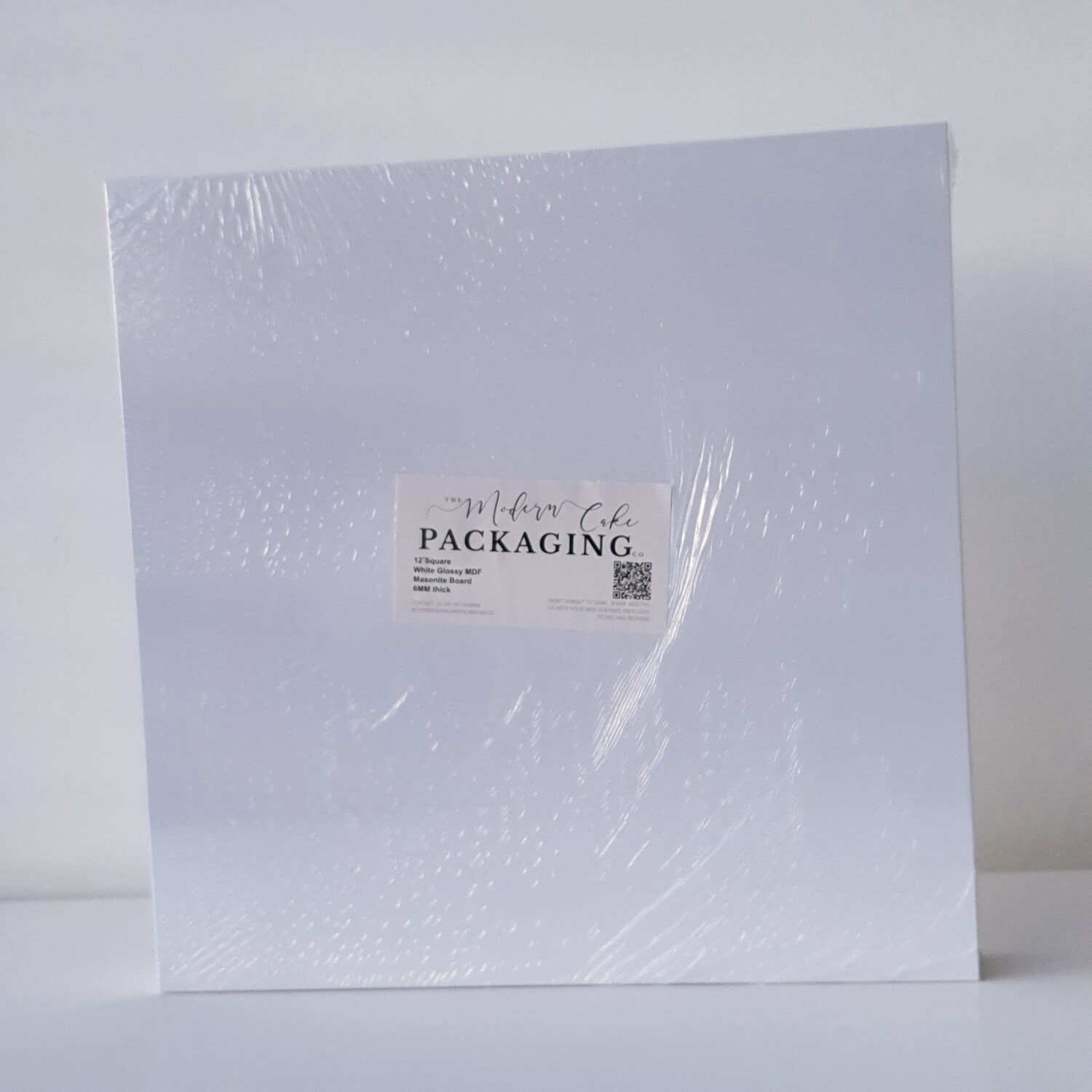 12&quot; Premium White Masonite Square Boards 6mm (Pack of 5)