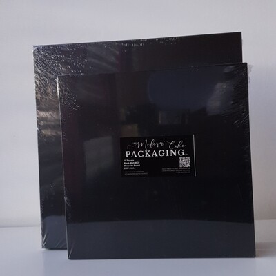 10" Premium Black Masonite Square Boards 6mm (pack of 5)