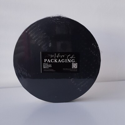 9&quot; Premium Black Masonite Round Boards 6mm (Pack of 5)