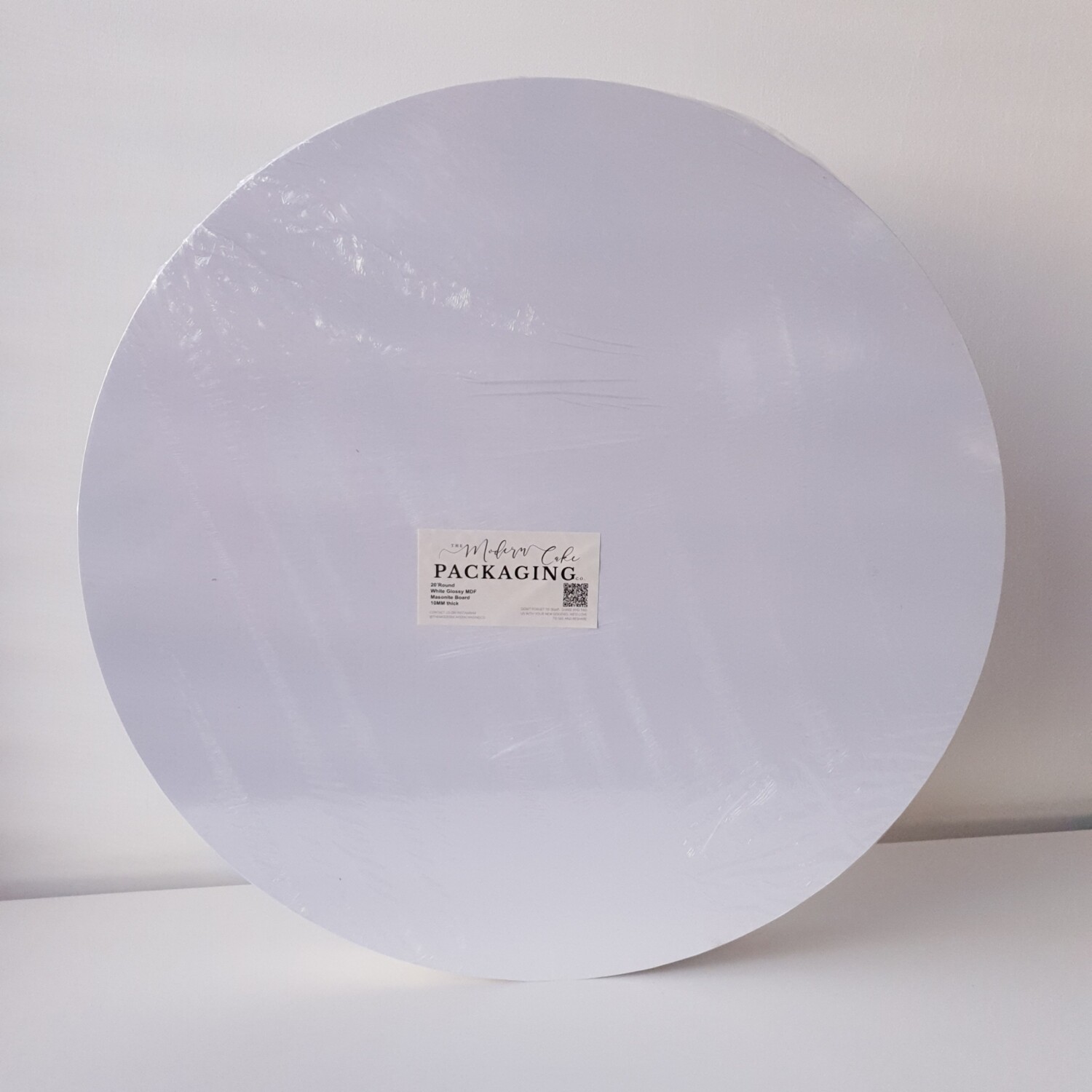 20&quot; Premium White Masonite Round Board 10mm