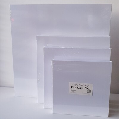 12" Premium White Masonite Square Boards 6mm (Pack of 5)