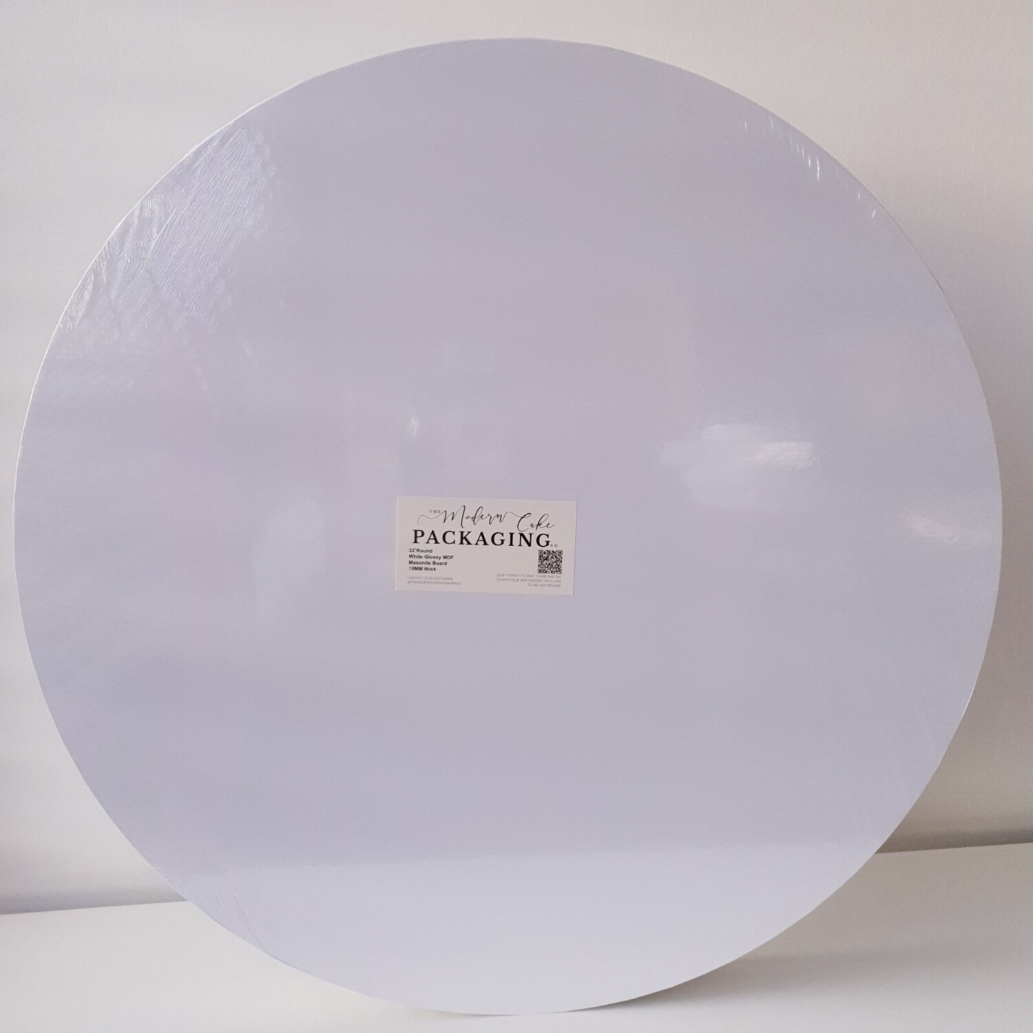 22&quot; Premium White Masonite Round Boards 10mm (Pack of 5)