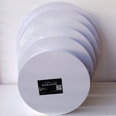 18" Premium White Masonite Round Board 10mm
