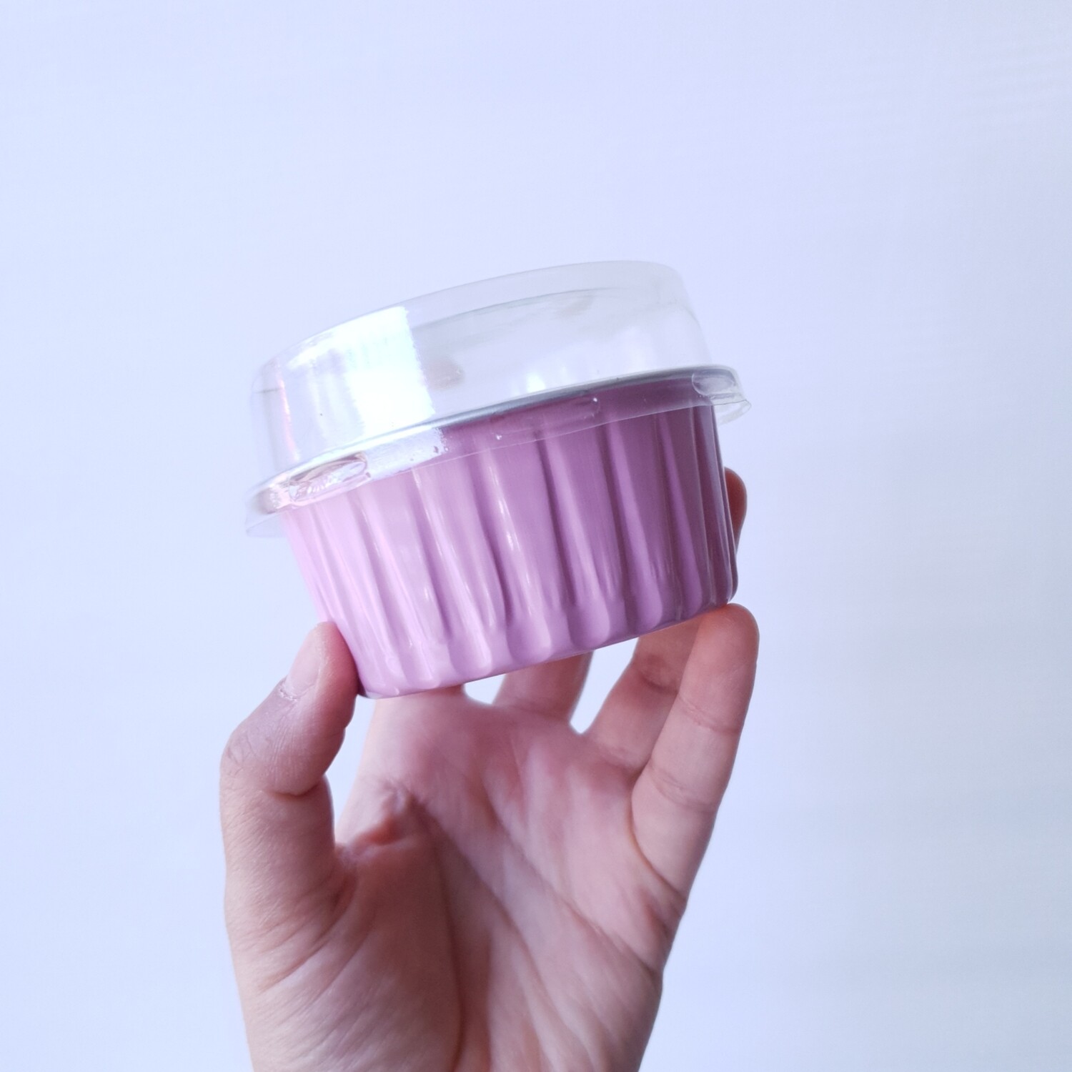 Pink Aluminium Ramekins with Lid