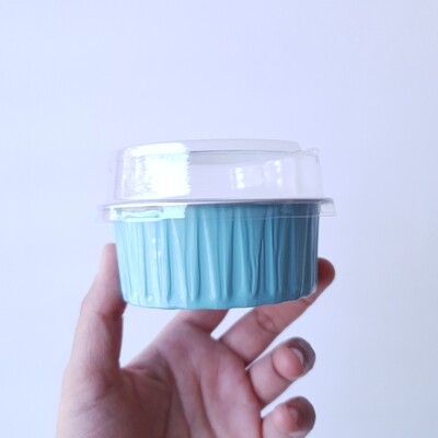 Blue Aluminium Ramekins with Lid