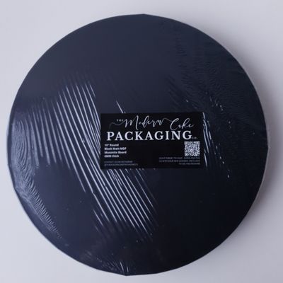 10&quot; Premium Black Masonite Round Boards 6mm (pack of 5)