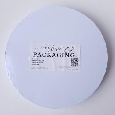 8&quot; Premium White Masonite Round Boards 4mm (pack of 5)