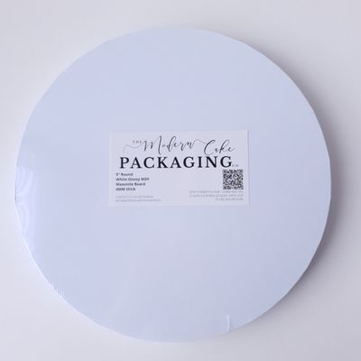 9&quot; Premium White Masonite Round Boards 4mm (pack of 5)