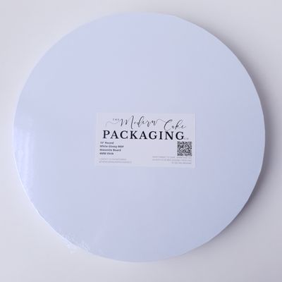10&quot; Premium White Masonite Round Boards 4mm (pack of 5)