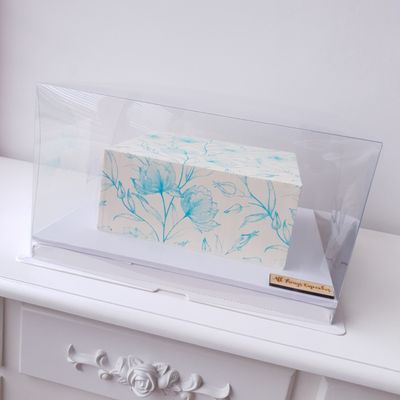 8" Crystal Cake Box - 10 pack