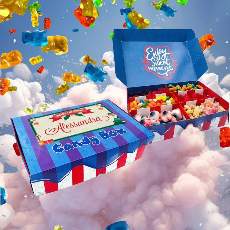 Candy Box -  "Merry Christmas" - personalizzata con nome