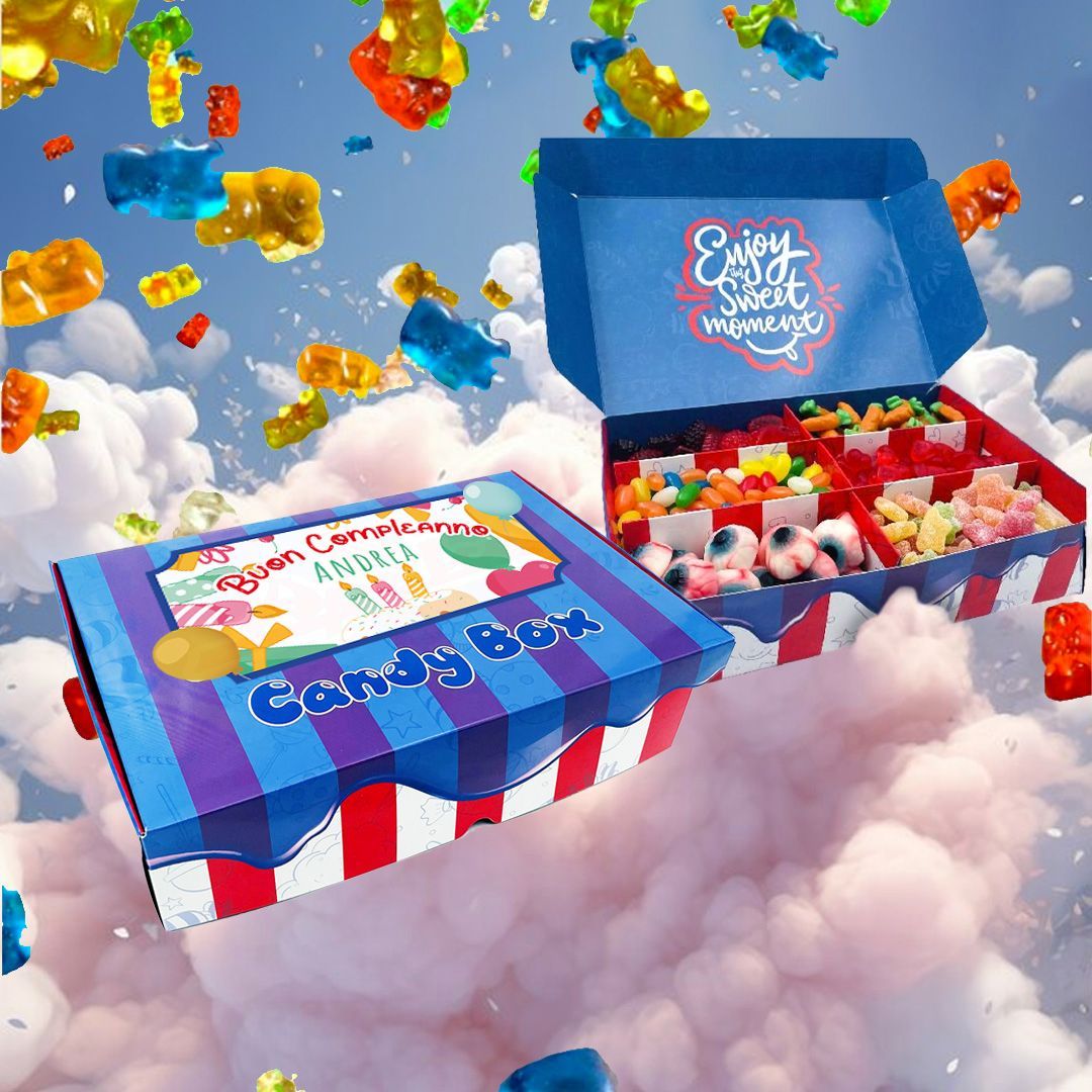 Candy Box -  Buon Compleanno - personalizzata con nome