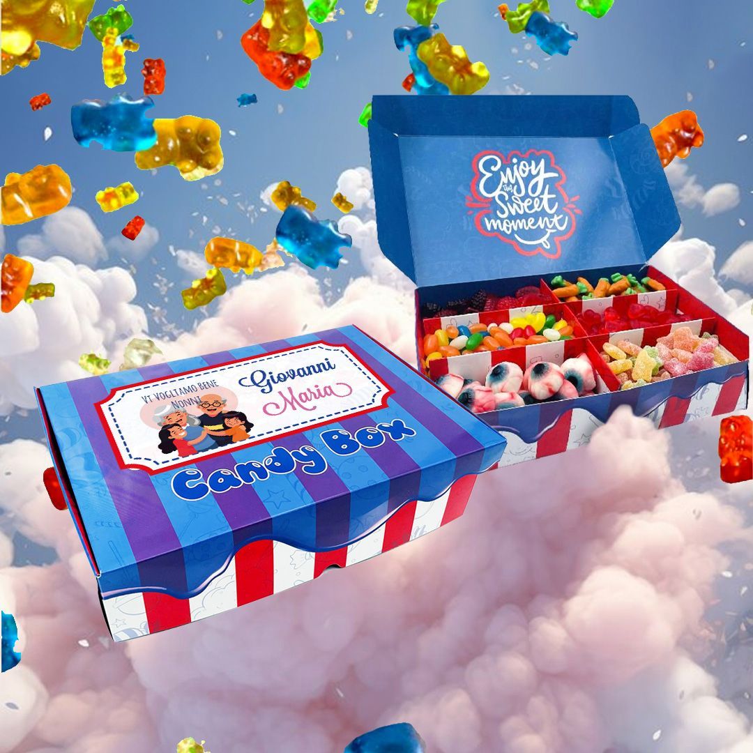 Candy Box -  "Vi voglio bene nonni" - personalizzata con nomi