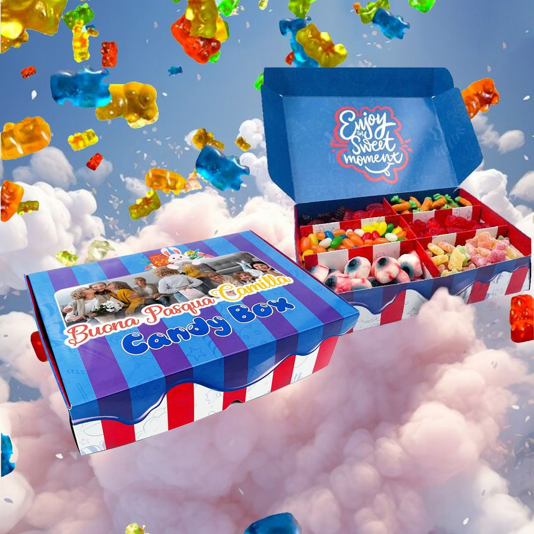 Candy Box -  Buona Pasqua  - personalizzata con foto e nomi