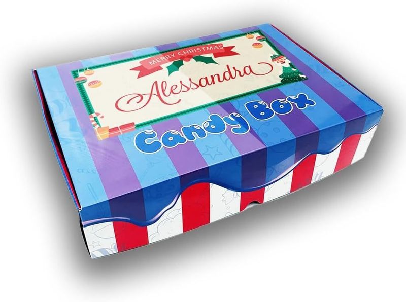 Candy Box -  "Merry Christmas" - personalizzata con nome