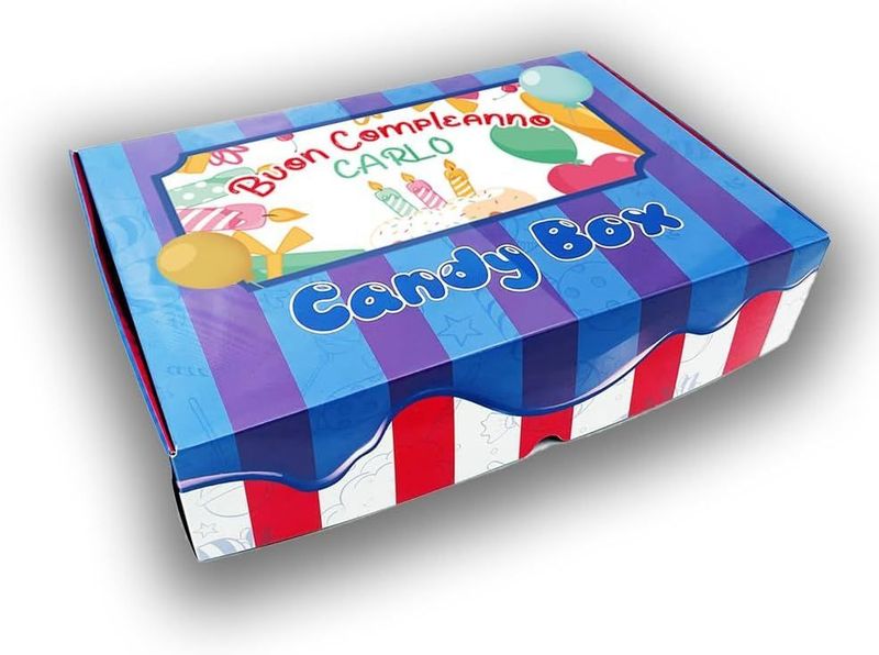 Candy Box -  Buon Compleanno - personalizzata con nome