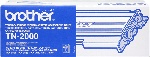 Brother TN-2000 Tóner negro