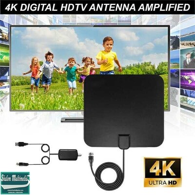 Indoor Digital HD 4K TV Antenna with Amplifier