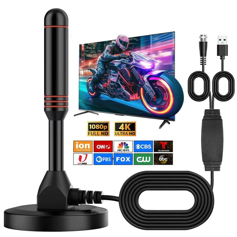 GHC260 Magnetic Long Range Indoor Digital 4K HD TV Antenna With Amplifier