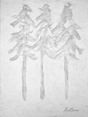 "Snowy Pine Trees"
