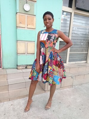 African Patches dresss