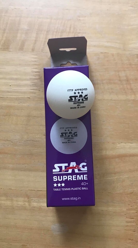 SUPREME 3 STAR WHITE PLASTIC SEAM BALL (PACK OF 3)