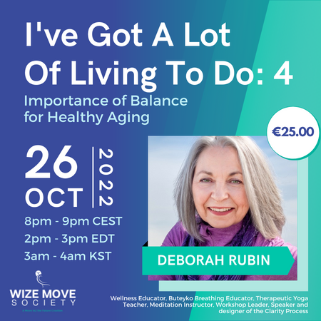 Got A Lot Of Living To Do: Importance of Balance for Healthy Aging