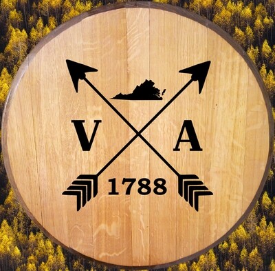 Virginia 1788 Bourbon Barrel Head