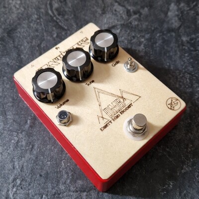DMB Pedal Dirty Mid Boost / Overdrive Red and Wood