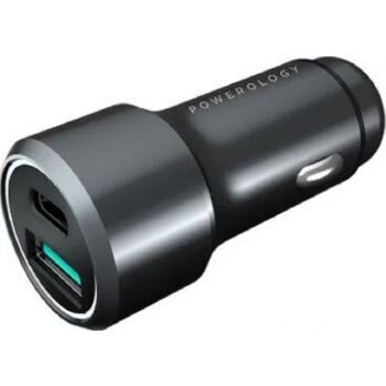 Powerology 45W Ultra-Quick Car Charger Dual Output