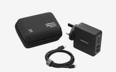 MOMAX TRAVEL KIT CASE +PD CHARGER 1.2M CABLE BLACK