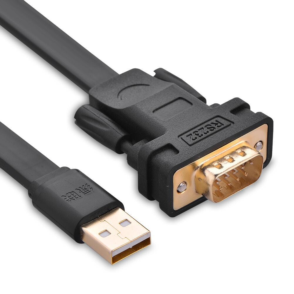 UGREEN USB 2.0 TO DB9 RS-232 ADAPTER FLAT CABLE 2M 